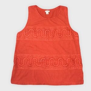J.Crew Women Crewneck 100% Cotton Sleeveless Top Size S